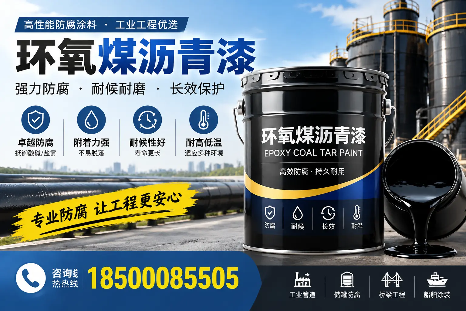 环氧煤沥青漆的施工方法与注意事项，确保在安庆顺利完成